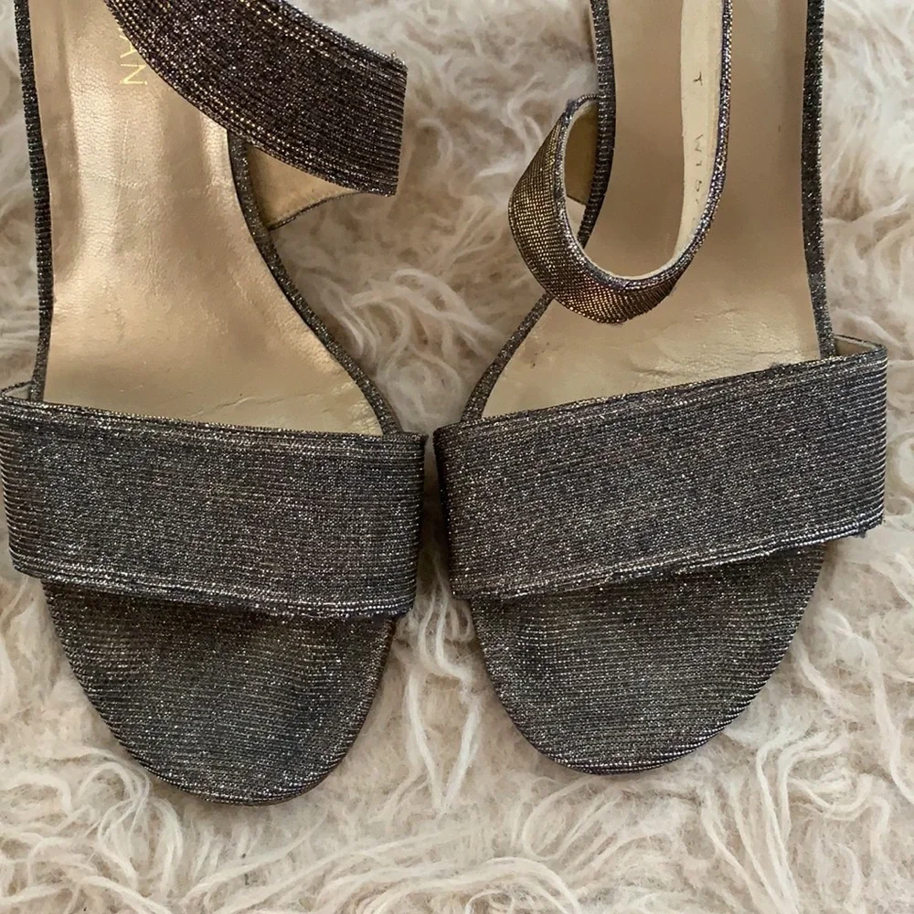 Stuart Weitzman Lineone Cork Wedge Sandals 9.5 M